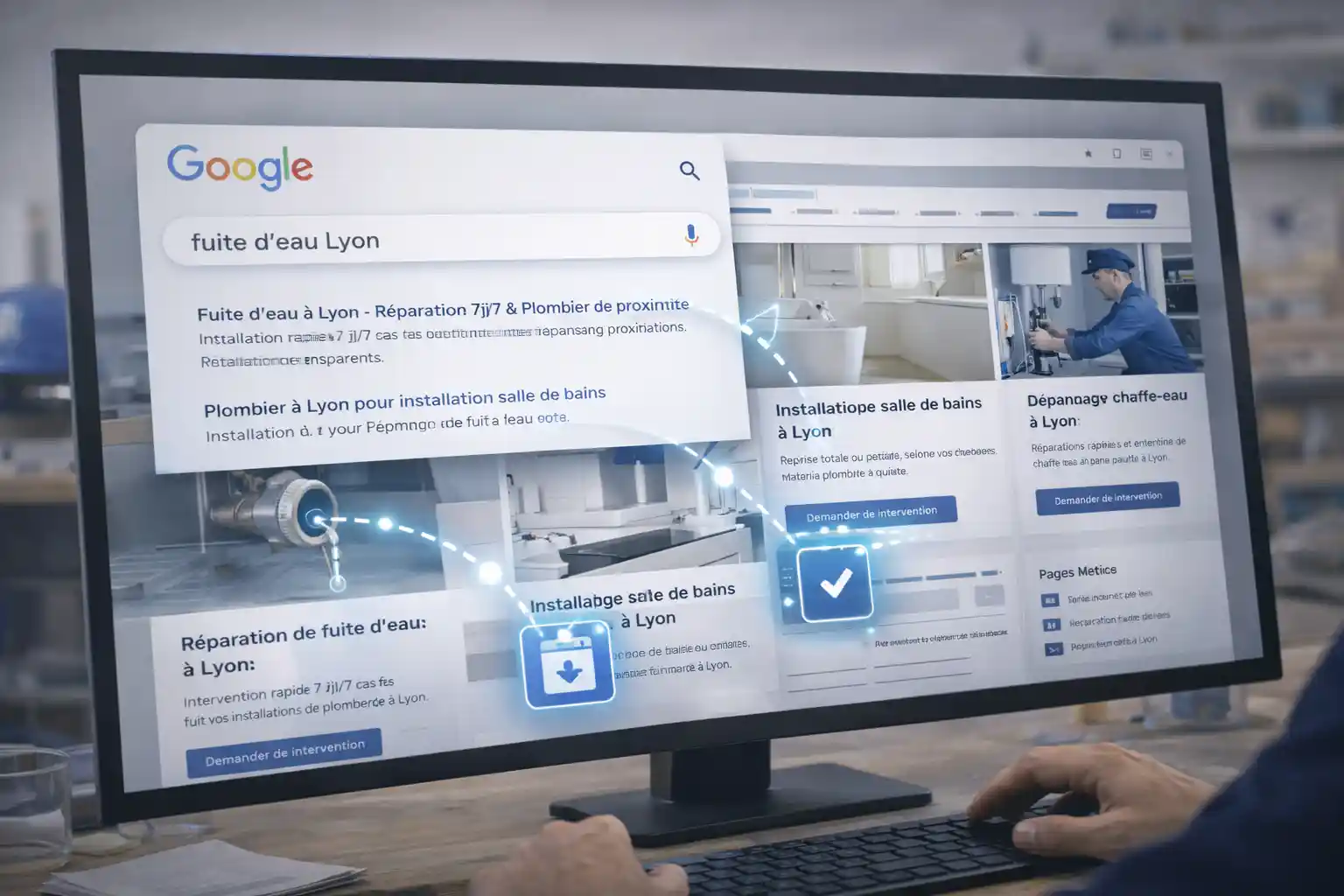 Pages de service pour améliorer la visibilité locale
